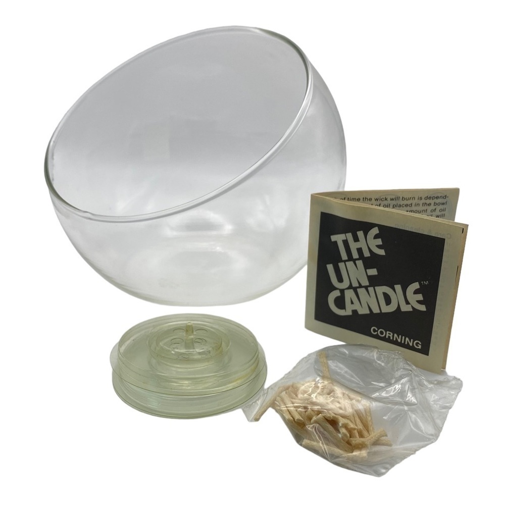 Vintage 1970s The Un-Candle Floating Candle PYREX Corning NWB